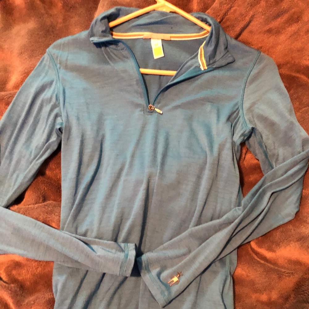 Smart wool light weight 1/4 zip